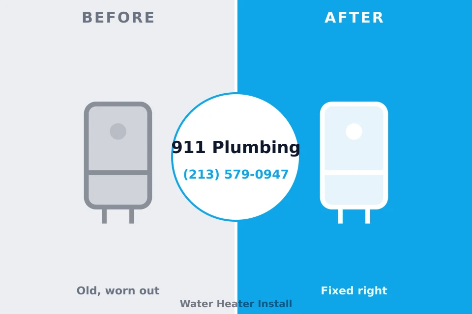 Before and after: plumbing repair Smyrna, DE